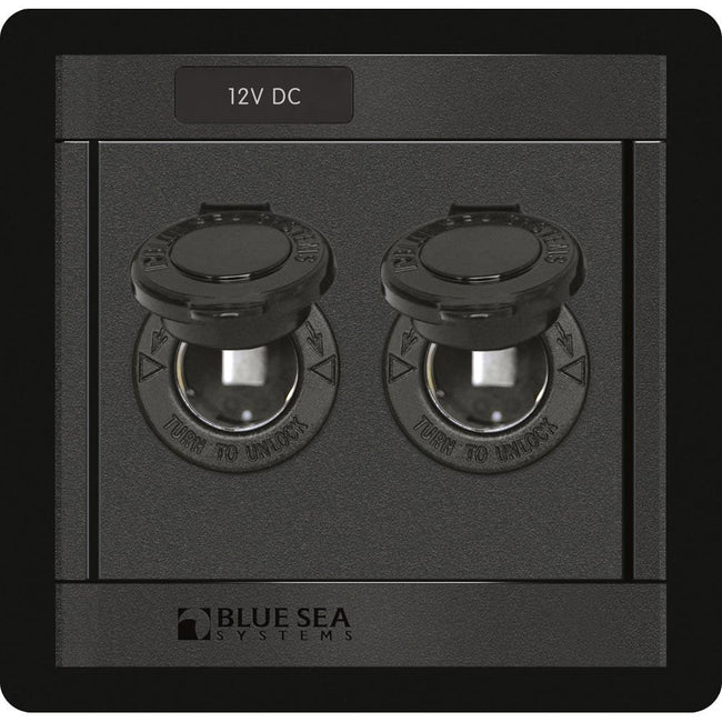 Blue Sea 1472 DC 12V Socket Panel [1472] - Rough Seas Marine