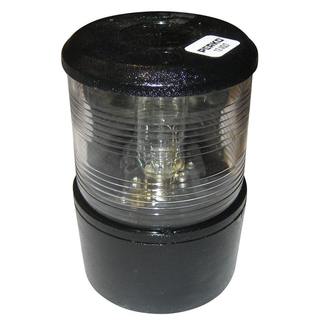 Perko Masthead Light f/Sail or Power Less Than 20M - 12VDC - Black Base Mount/White Light [0200MB0DP1] - Rough Seas Marine