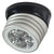 Lumitec Zephyr LED Spreader/Deck Light -Brushed, Black Base - White Non-Dimming [101326] - Rough Seas Marine