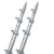 TACO 15' Silver/Silver Outrigger Poles - 1-1/8" Diameter [OT-0442VEL15] - Rough Seas Marine