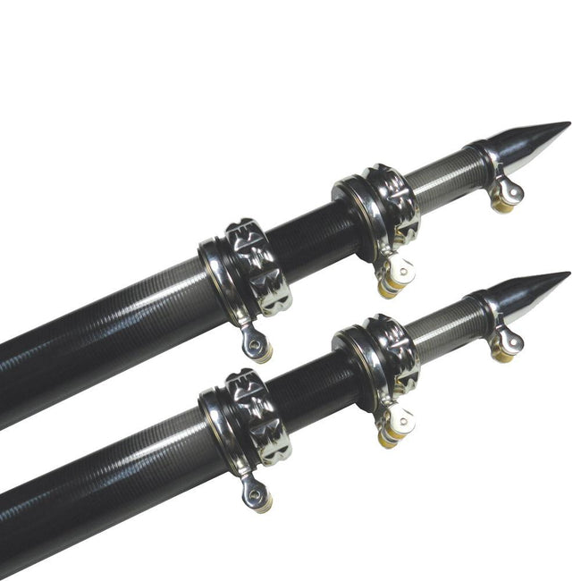 TACO 16' Carbon Fiber Outrigger Poles - Pair - Black [OT-3160CF] - Rough Seas Marine