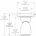 Lumitec GAI2 White Dimming/Red & Blue Non-Dimming Heavy Duty Base - White Housing [111802] - Rough Seas Marine