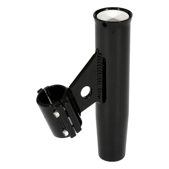 Lee's Clamp-On Rod Holder - Black Aluminum - Vertical Mount - Fits 1.050 O.D. Pipe [RA5001BK] - Rough Seas Marine