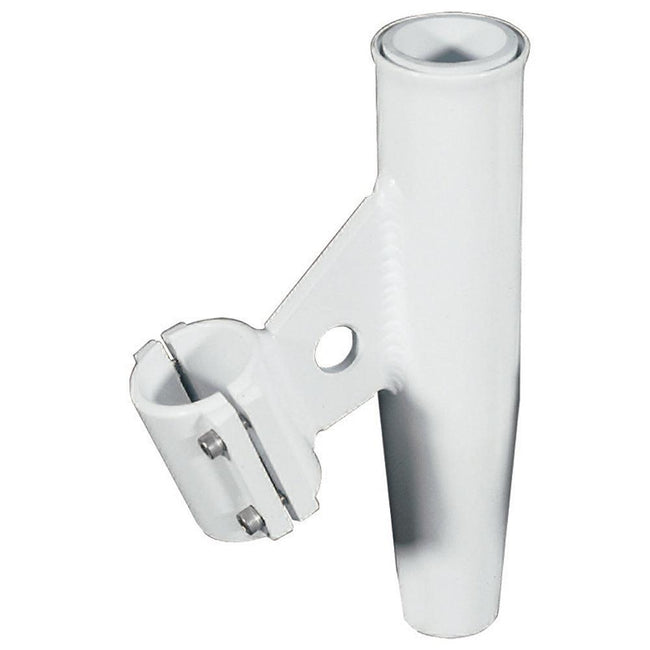 Lee's Clamp-On Rod Holder - White Aluminum - Vertical Mount - Fits 1.660" O.D. Pipe [RA5003WH] - Rough Seas Marine
