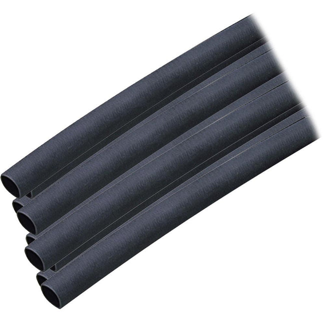 Ancor Adhesive Lined Heat Shrink Tubing (ALT) - 1/4" x 12" - 10-Pack - Black [303124] - Rough Seas Marine
