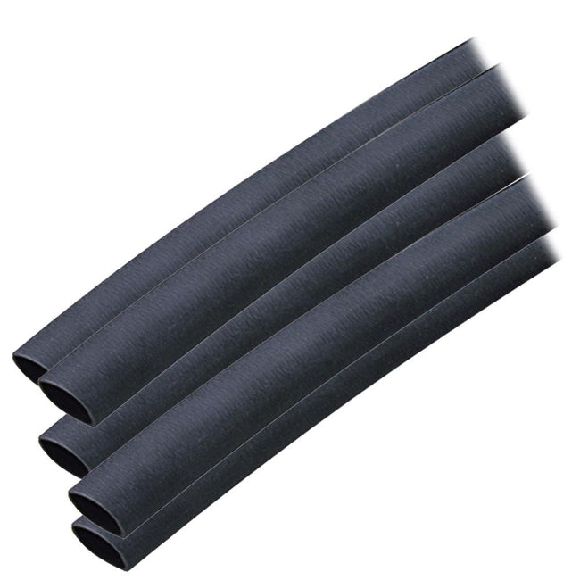 Ancor Adhesive Lined Heat Shrink Tubing (ALT) - 3/8" x 12" - 5-Pack - Black [304124] - Rough Seas Marine