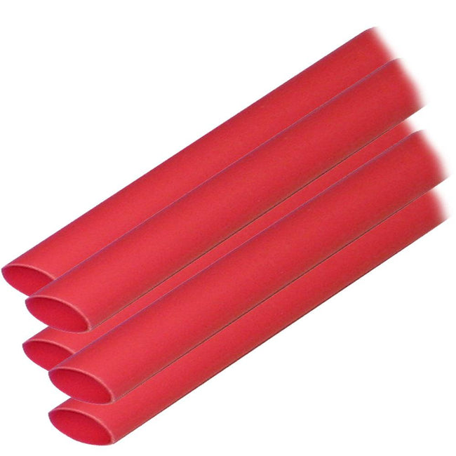 Ancor Adhesive Lined Heat Shrink Tubing (ALT) - 3/8" x 12" - 5-Pack - Red [304624] - Rough Seas Marine