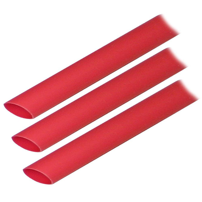 Ancor Adhesive Lined Heat Shrink Tubing (ALT) - 1/2" x 3" - 3-Pack - Red [305603] - Rough Seas Marine
