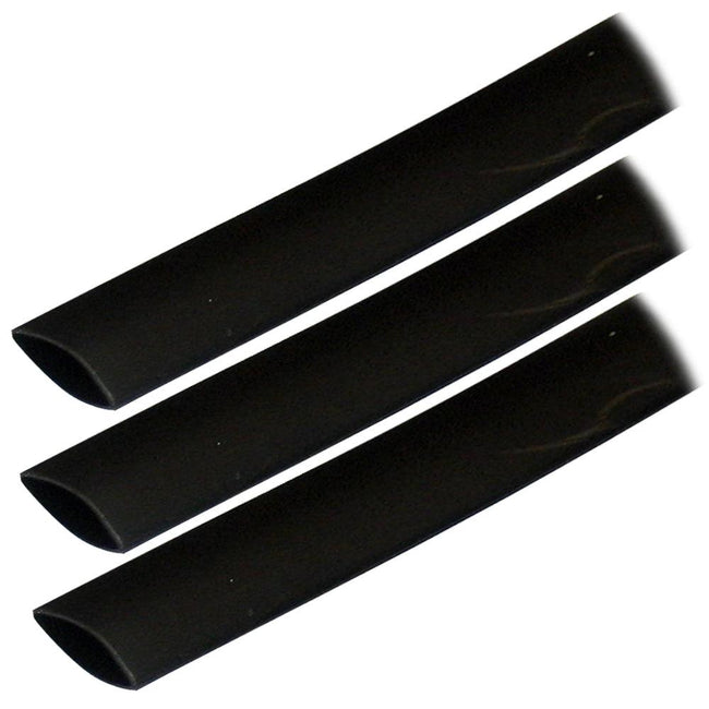 Ancor Adhesive Lined Heat Shrink Tubing (ALT) - 3/4" x 3" - 3-Pack - Black [306103] - Rough Seas Marine