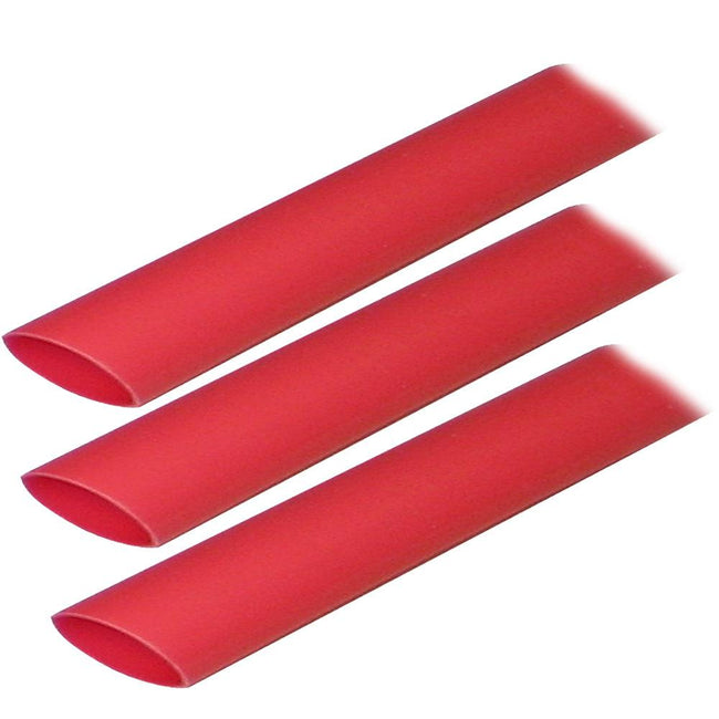 Ancor Adhesive Lined Heat Shrink Tubing (ALT) - 3/4" x 3" - 3-Pack - Red [306603] - Rough Seas Marine