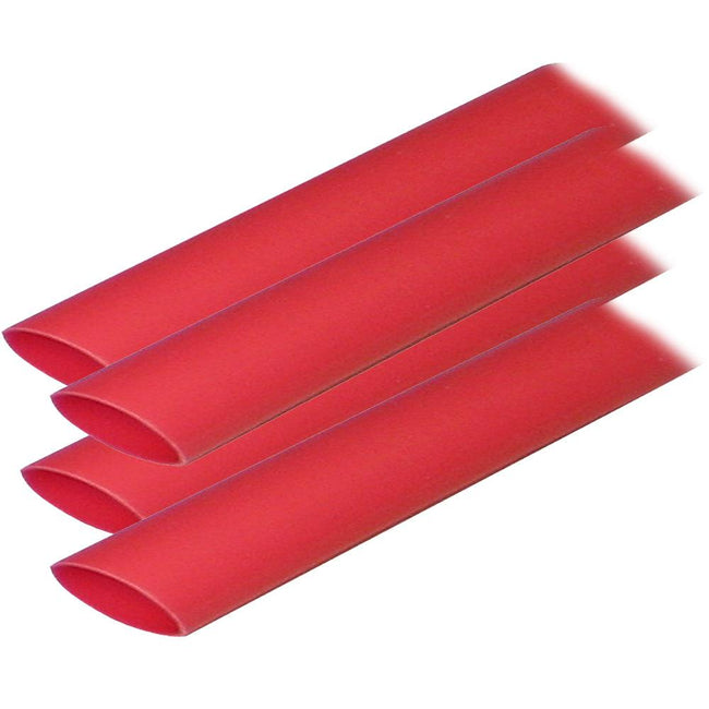 Ancor Adhesive Lined Heat Shrink Tubing (ALT) - 3/4" x 12" - 4-Pack - Red [306624] - Rough Seas Marine