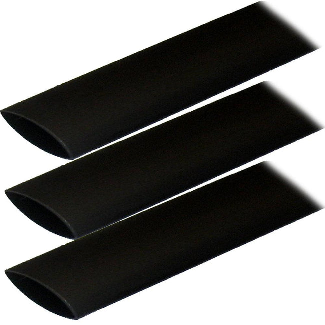 Ancor Adhesive Lined Heat Shrink Tubing (ALT) - 1" x 12" - 3-Pack - Black [307124] - Rough Seas Marine