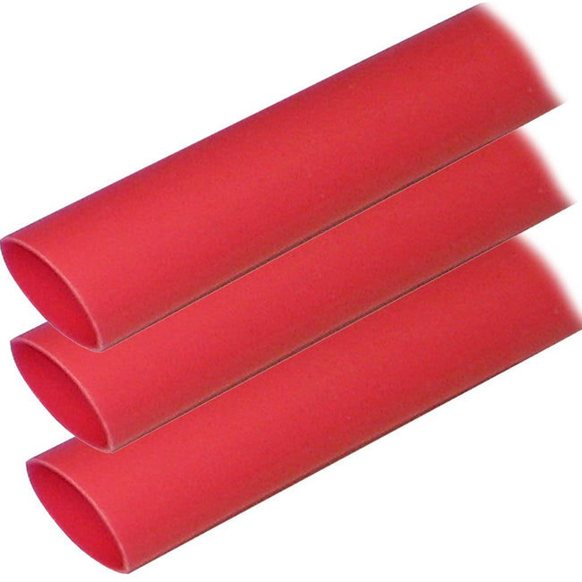 Ancor Adhesive Lined Heat Shrink Tubing (ALT) - 1" x 12" - 3-Pack - Red [307624] - Rough Seas Marine