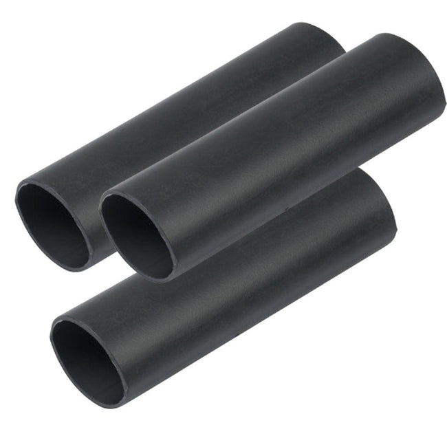 Ancor Heavy Wall Heat Shrink Tubing - 3/4" x 3" - 3-Pack - Black [326103] - Rough Seas Marine
