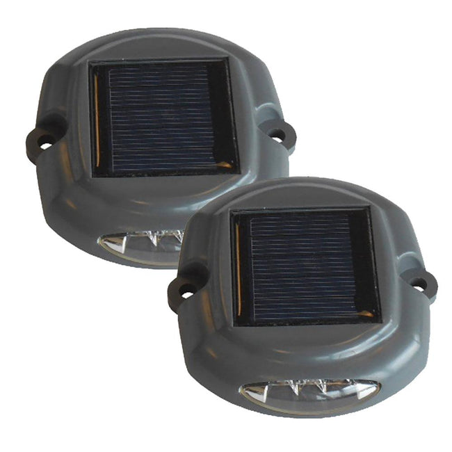 Dock Edge Docklite Solar Dock & Deck Light - 2-Pack [96-262-F] - Rough Seas Marine