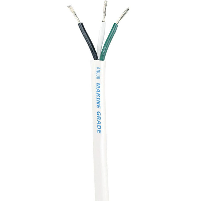 Ancor White Triplex Cable - 12/3 AWG - Round - 100' [133310] - Rough Seas Marine