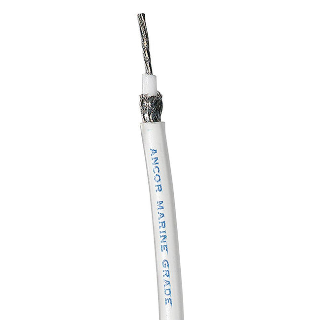 Ancor White RG 8X Tinned Coaxial Cable - 500' [151550] - Rough Seas Marine