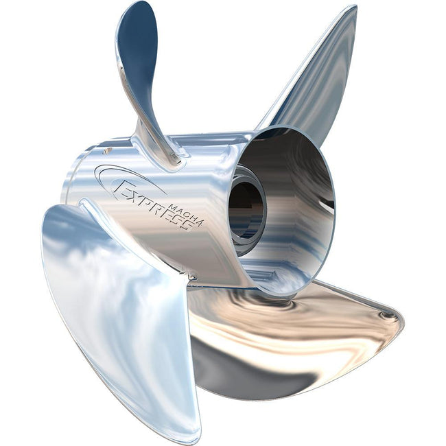 Turning Point Express Mach4 - Right Hand - Stainless Steel Propeller - EX1/EX2-1413-4 - 4-Blade - 14" x 13 Pitch [31431330] - Rough Seas Marine