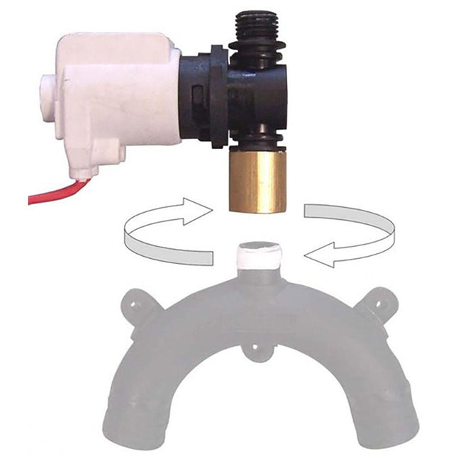Jabsco Vented Loop Solenoid Valve f/37010 Series Toilet [37068-2000] - Rough Seas Marine