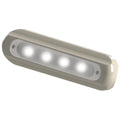 TACO 4-LED Deck Light - Flat Mount - White Housing [F38-8800W-1] - Rough Seas Marine