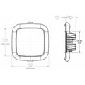 Lumitec Square Mirage Down Light - Spectrum RGBW Dimming - Polished Bezel [116117] - Rough Seas Marine