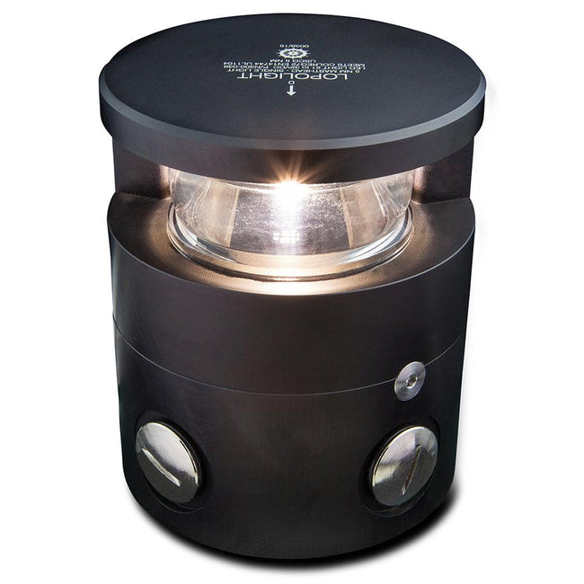 Lopolight Series 300-036 - Masthead Light - 5NM - Horizontal Mount - White - Black Housing [300-036-B] - Rough Seas Marine