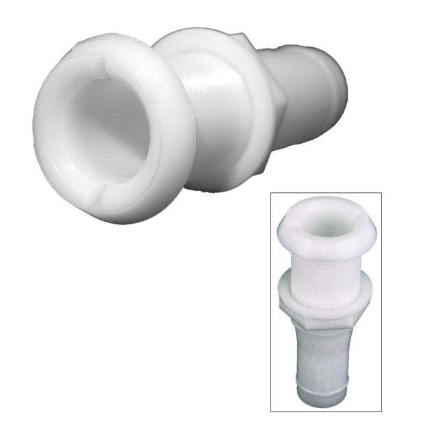 Perko 1-1/8" Thru-Hull Fitting f/Hose Narrow Flange - Plastic [0301DP6A] - Rough Seas Marine