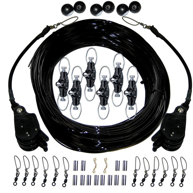 Rupp Triple Rigging Kit W/Lok-Ups & Nok-Outs - 520' Black Mono Cord [CA-0160-MO] - Rough Seas Marine