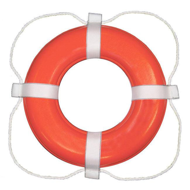 Taylor Made Foam Ring Buoy - 30" - Orange w/White Grab Line [383] - Rough Seas Marine