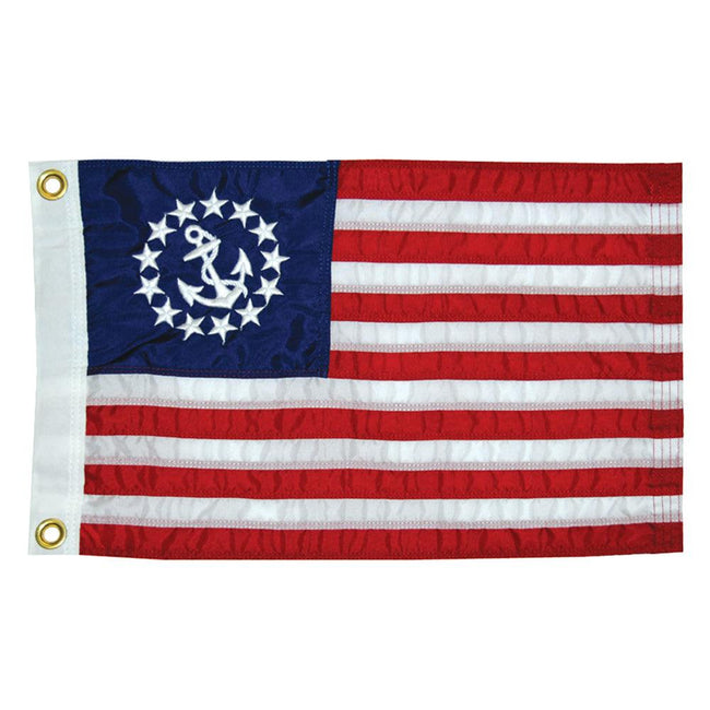 Taylor Made 12" x 18" Deluxe Sewn US Yacht Ensign Flag [8118] - Rough Seas Marine