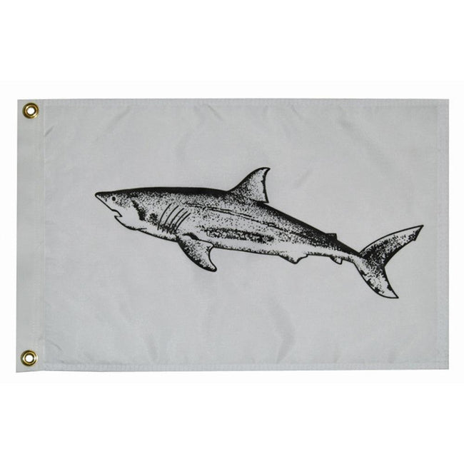 Taylor Made 12" x 18" Shark Flag [3218] - Rough Seas Marine