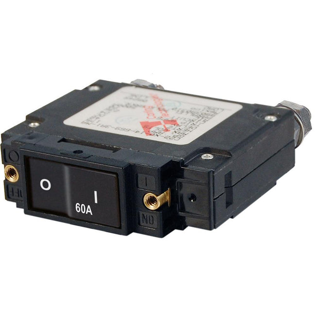 Blue Sea 7547 C-Series Flat Rocker Circuit Breaker - Single Pole - 60A [7547] - Rough Seas Marine