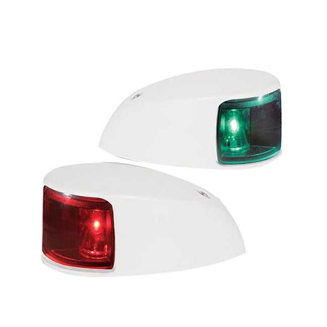 Hella Marine NaviLED Deck Mount Port & Starboard Pair - 2nm - Colored Lens/White Housing [980620811] - Rough Seas Marine