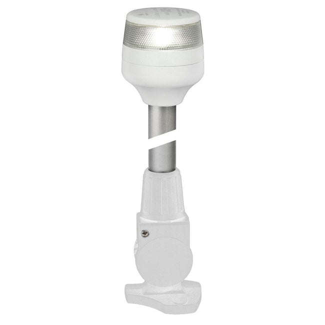 Hella Marine NaviLED 360 Compact All Round Lamp - 2nm - 12" Fold Down Base - White [980960311] - Rough Seas Marine