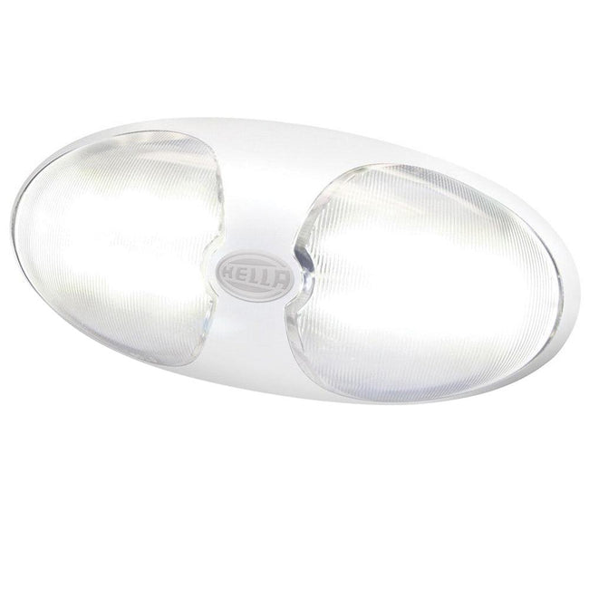 Hella Marine DuraLED 12 Interior/Exterior Lamp - White LED - White Housing [959700101] - Rough Seas Marine
