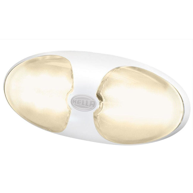 Hella Marine DuraLED 12 Interior/Exterior Lamp - Warm White LED - White Housing [959700701] - Rough Seas Marine