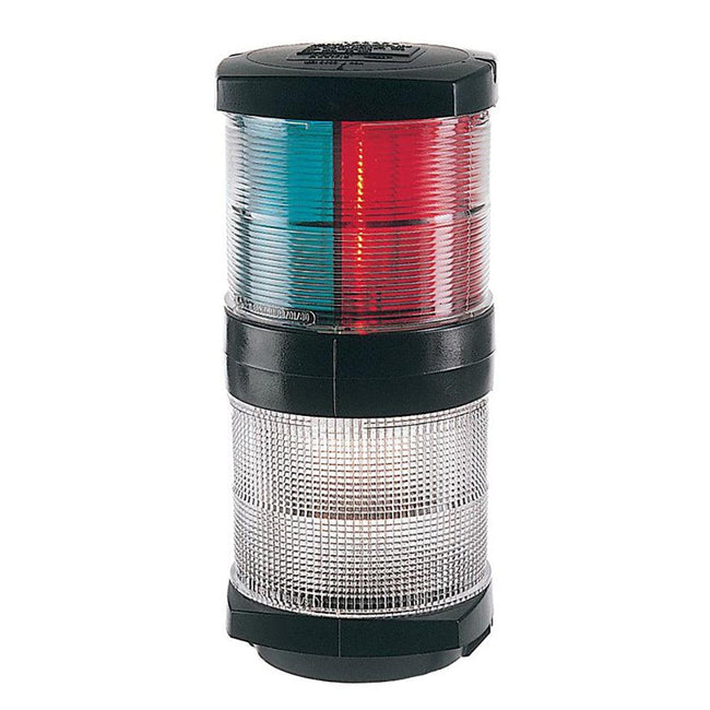 Hella Marine Tri-Color Navigation Light/Anchor Navigation Lamp- Incandescent - 2nm - Black Housing - 12V [002984601] - Rough Seas Marine