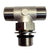 Uflex Boss Style T-Fitting - Nickel - ORB 6 to 3/8" COMP [71955T] - Rough Seas Marine