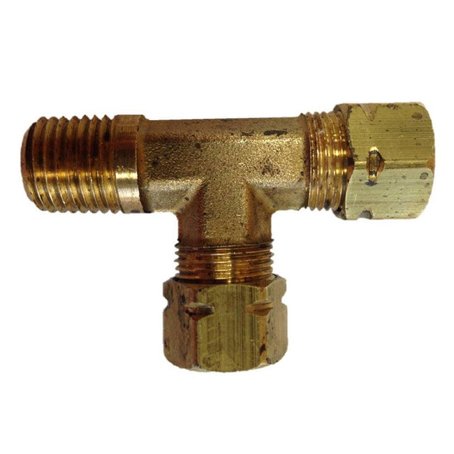 Uflex Male Run T-Fitting - 3/8" x 3/8" Tube x 1/4" NPT [171CA-6-4] - Rough Seas Marine