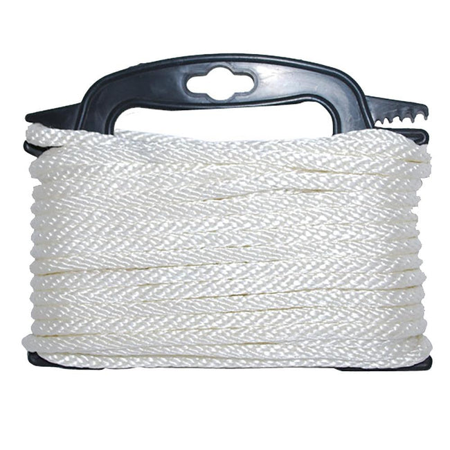 Attwood Braided Nylon Rope - 3/16" x 100' - White [117553-7] - Rough Seas Marine