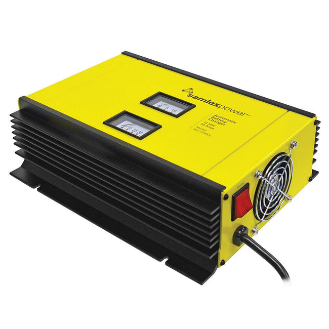 Samlex 50A Battery Charger - 12V - 2-Bank - 3-Stage w/Dip Switch  Lugs - Includes Temp Sensor [SEC-1250UL] - Rough Seas Marine