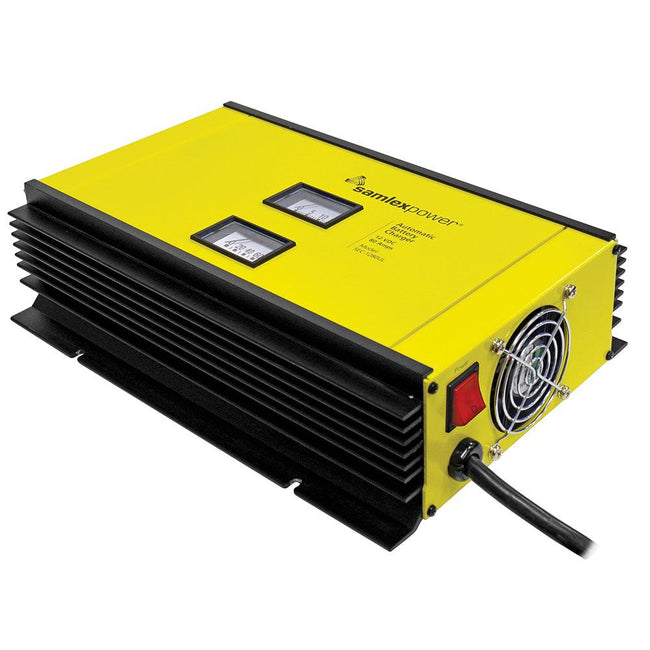 Samlex 80A Battery Charger - 12V - 2-Bank - 3-Stage w/Dip Switch  Lugs - Includes Temp Sensor [SEC-1280UL] - Rough Seas Marine
