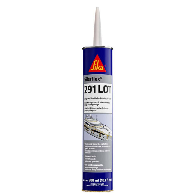 Sika Sikaflex 291 LOT Slow Cure Adhesive  Sealant 10.3oz(300ml) Cartridge - White [90925] - Rough Seas Marine