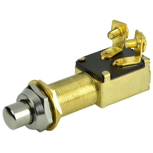 BEP 2-Position SPST Recessed Push Button Switch - OFF/(ON) [1001507] - Rough Seas Marine