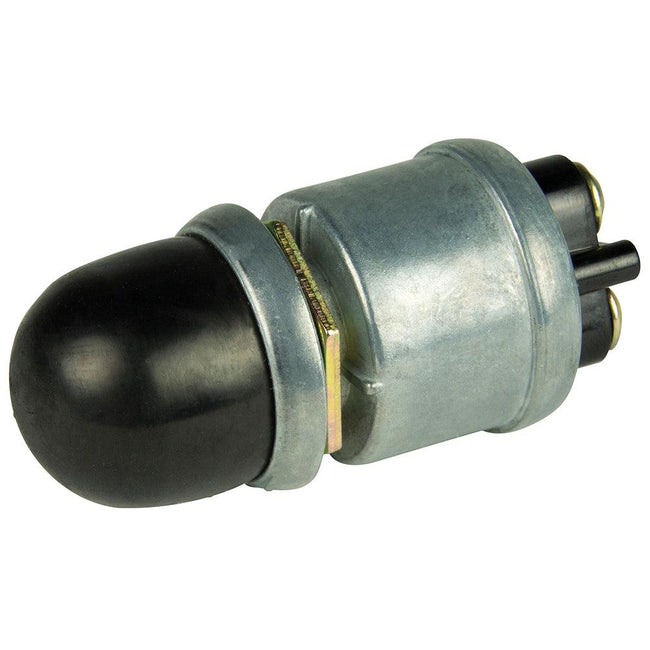 BEP 2-Position SPST Heavy-Duty Push Button Switch w/Cover - OFF/(ON) - 35 Amp [1001508] - Rough Seas Marine