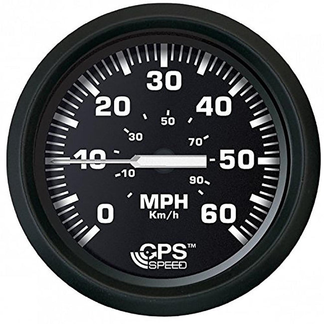 Faria Euro Black 4" Speedometer 60MPH (GPS) [32816] - Rough Seas Marine