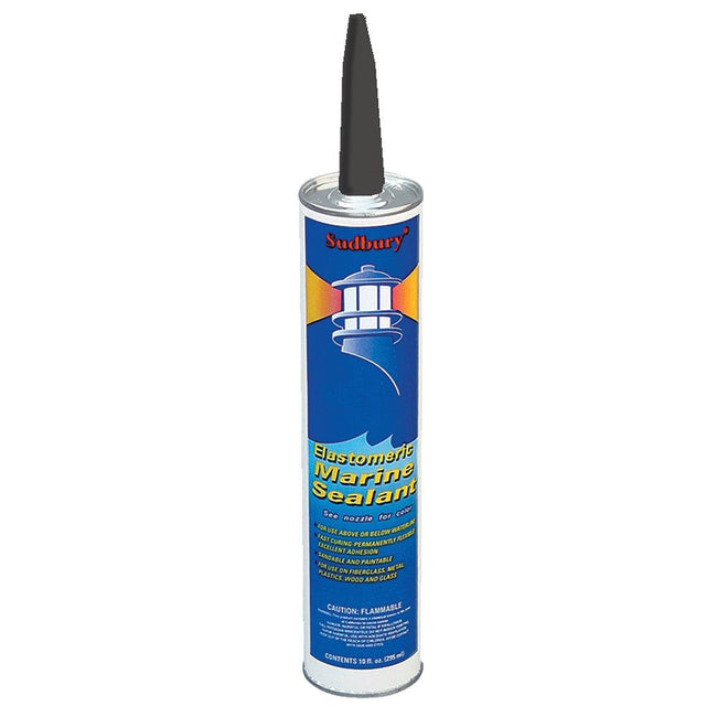 Sudbury Elastomeric Marine Sealant - 10oz Cartridge - Black [302] - Rough Seas Marine