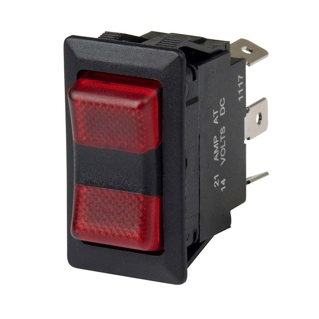 BEP SPDT Rocker Switch - 2-LEDs - 12V/24V - ON/OFF/ON [1001715] - Rough Seas Marine