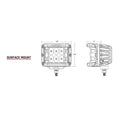 RIGID Industries D-SS PRO Flood LED Surface Mount - Pair - White [862113] - Rough Seas Marine