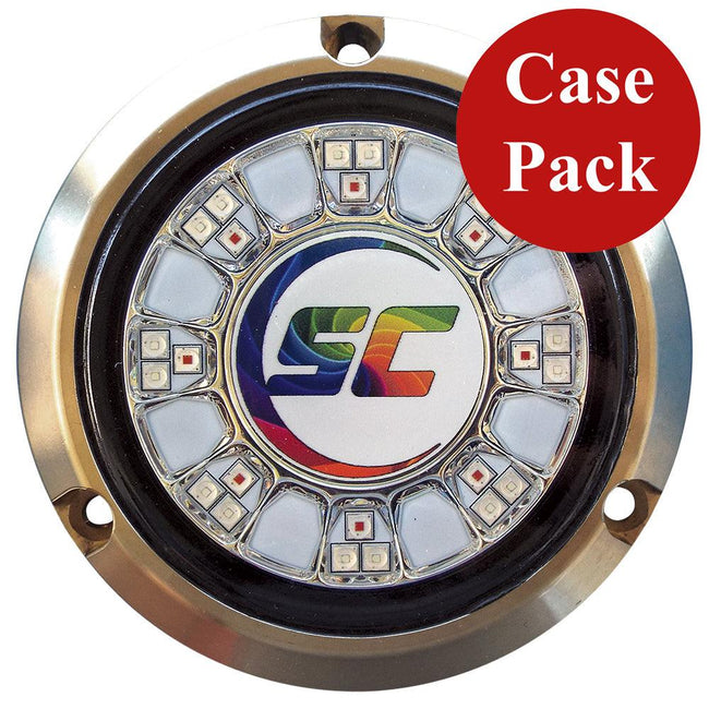 Shadow- Caster SCR-24 Bronze Underwater Light - 24 LEDs - Full Color Changing - *Case of 4* [SCR-24-CC-BZ-10CASE] - Rough Seas Marine